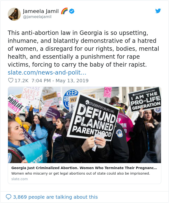 Jameela Jamil Slams Georgia's Abortion Law And Shares Her Own Abortion Story And Not Everyone's Supportive Jameela Jamil Slams Georgia's Abortion Law And Shares Her Own Abortion Story And Not Everyone's Supportive