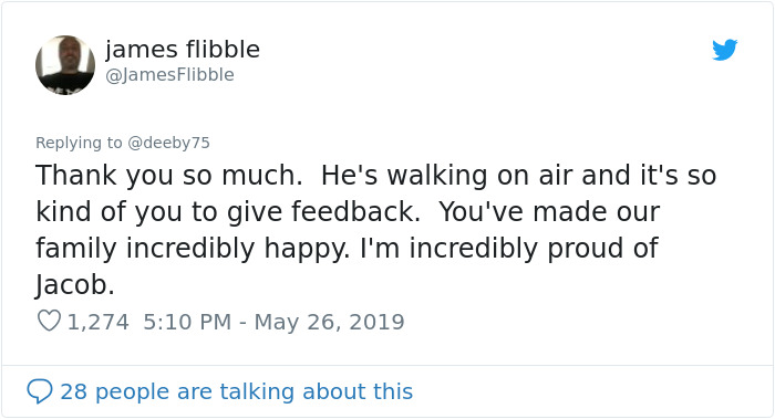 Father Is Stoked To Find A Review About His Son Taking Care Of An Autistic Child At Work Father Is Stoked To Find A Review About His Son Taking Care Of An Autistic Child At Work