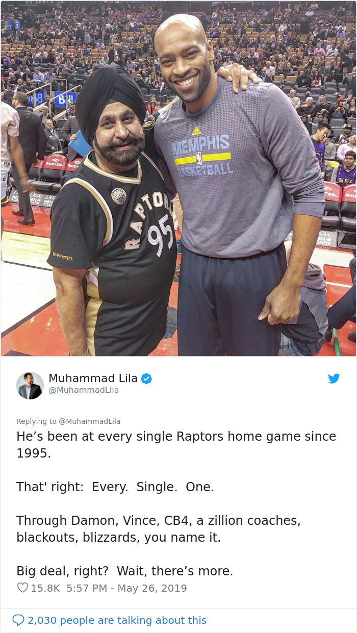 Someone Shares Wholesome Story About An Immigrant Who Is The Biggest Toronto Raptors Fan And It Goes Viral Someone Shares Wholesome Story About An Immigrant Who Is The Biggest Toronto Raptors Fan And It Goes Viral