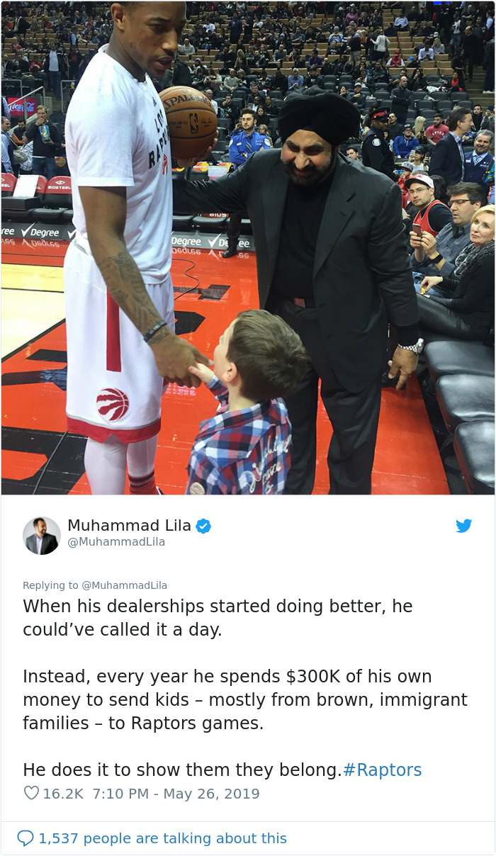 Someone Shares Wholesome Story About An Immigrant Who Is The Biggest Toronto Raptors Fan And It Goes Viral Someone Shares Wholesome Story About An Immigrant Who Is The Biggest Toronto Raptors Fan And It Goes Viral