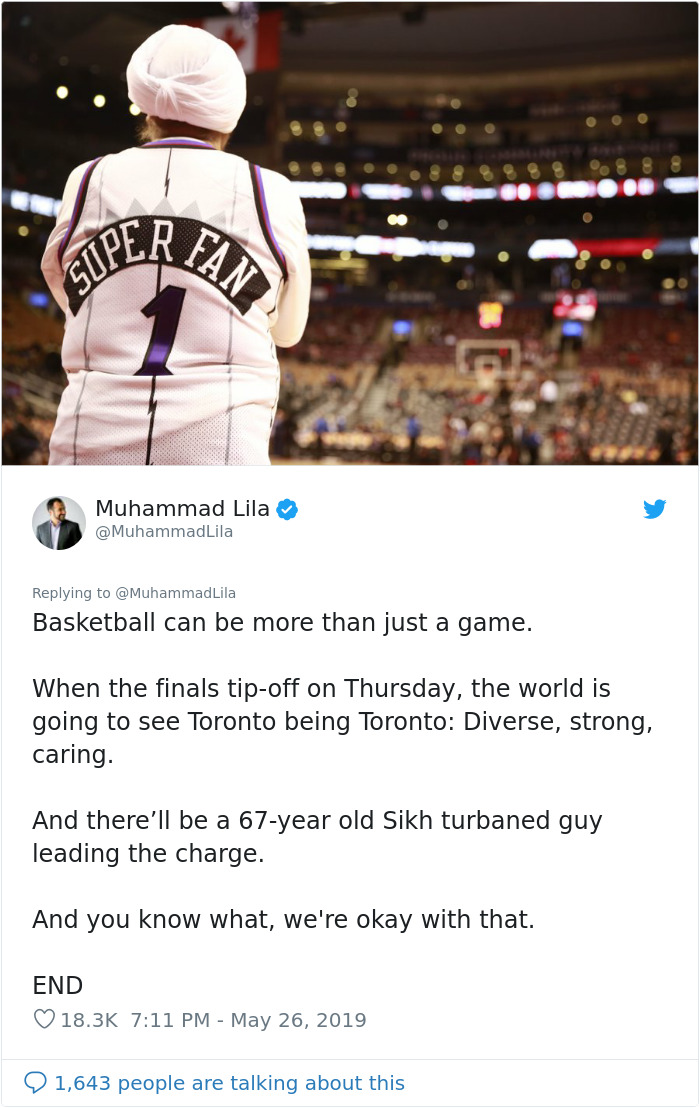 Someone Shares Wholesome Story About An Immigrant Who Is The Biggest Toronto Raptors Fan And It Goes Viral Someone Shares Wholesome Story About An Immigrant Who Is The Biggest Toronto Raptors Fan And It Goes Viral