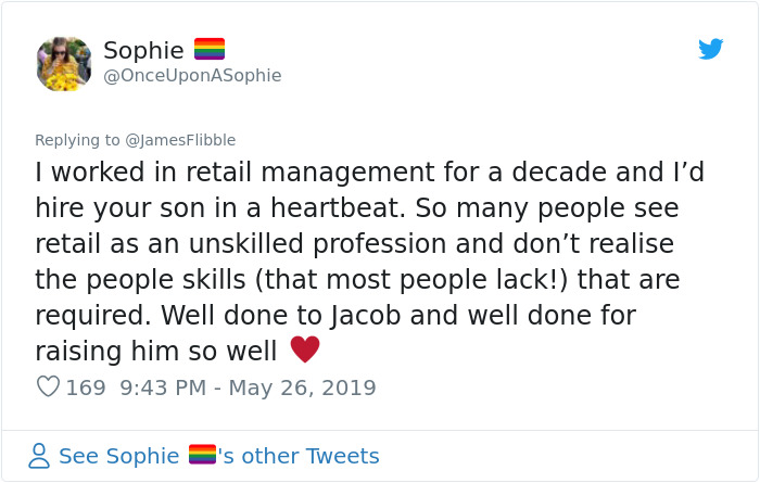 Father Is Stoked To Find A Review About His Son Taking Care Of An Autistic Child At Work