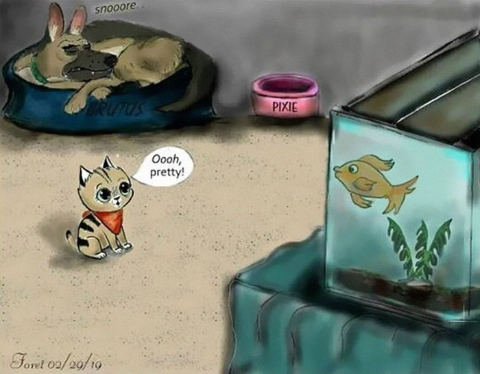 Comics-Adventures-Dogs-Pixie-Brutus-Fan-Art