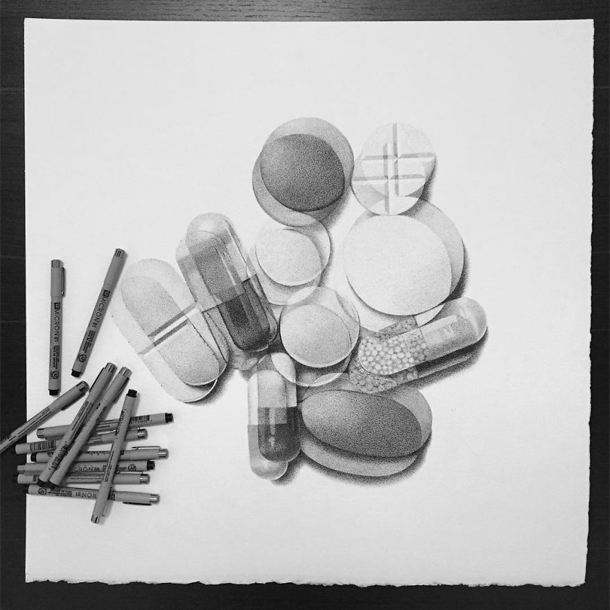 Italian Artist Makes Ultra Realistic Drawings With Pen And The Result Is Impressive