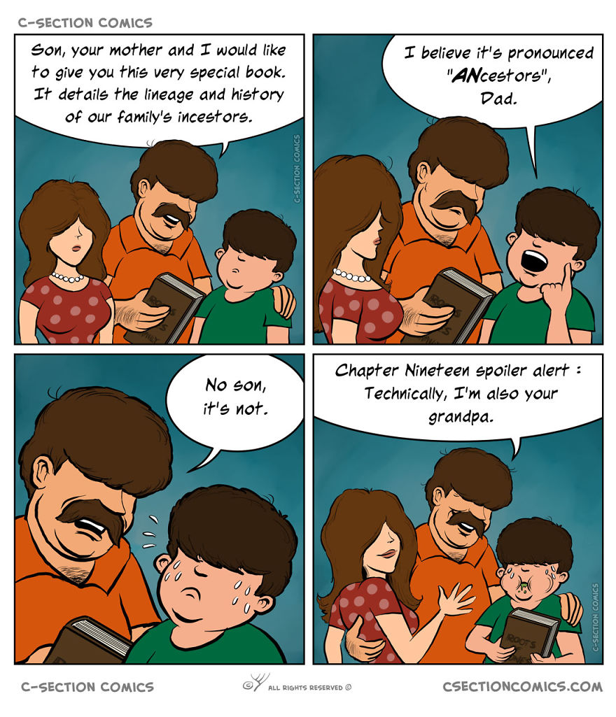 16 Unusual Comics About The Good, The Bad, And The Funny Parts Of Life, By C-Section Comics