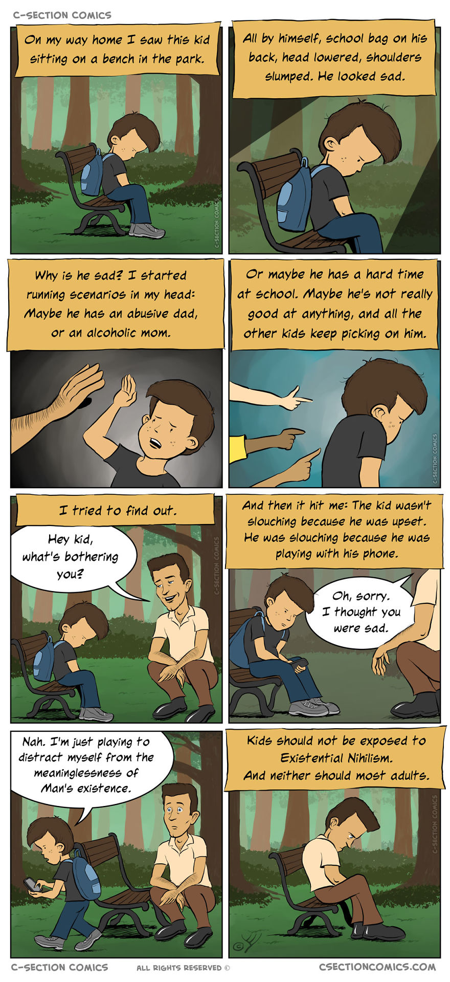 16 Unusual Comics About The Good, The Bad, And The Funny Parts Of Life, By C-Section Comics