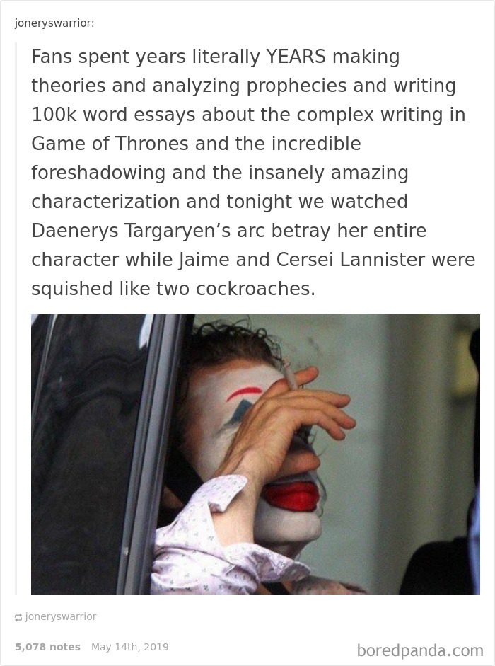 Got Writing Reaction