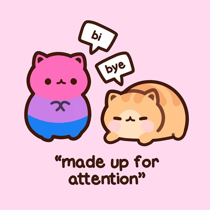5 Most Common Misconceptions About Bisexuality Explained Through Adorable Kitten Illustrations 5 Most Common Misconceptions About Bisexuality Explained Through Adorable Kitten Illustrations