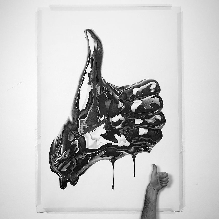 Italian Artist Makes Ultra Realistic Drawings With Pen And The Result Is Impressive