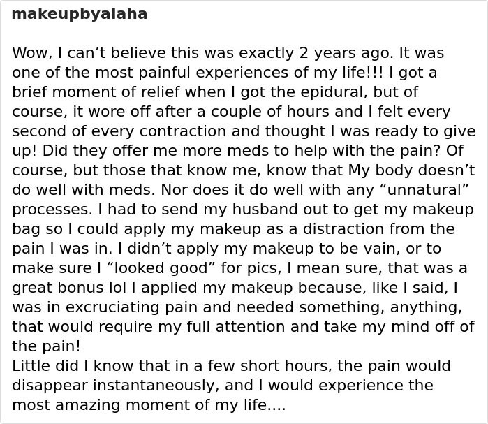 Mothers Are Applying Make Up Before Giving Birth And Not Everyone Is On Board With The Trend