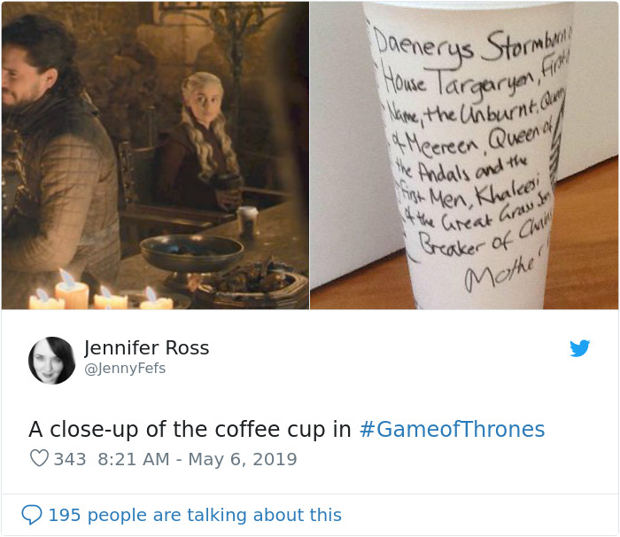 Game Of Thrones Accidentally Leave A Starbucks-Like Cup In One Of The Scenes And People Are Losing It (Updated) Game Of Thrones Accidentally Leave A Starbucks-Like Cup In One Of The Scenes And People Are Losing It (Updated)