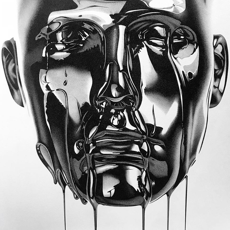 Italian Artist Makes Ultra Realistic Drawings With Pen And The Result Is Impressive