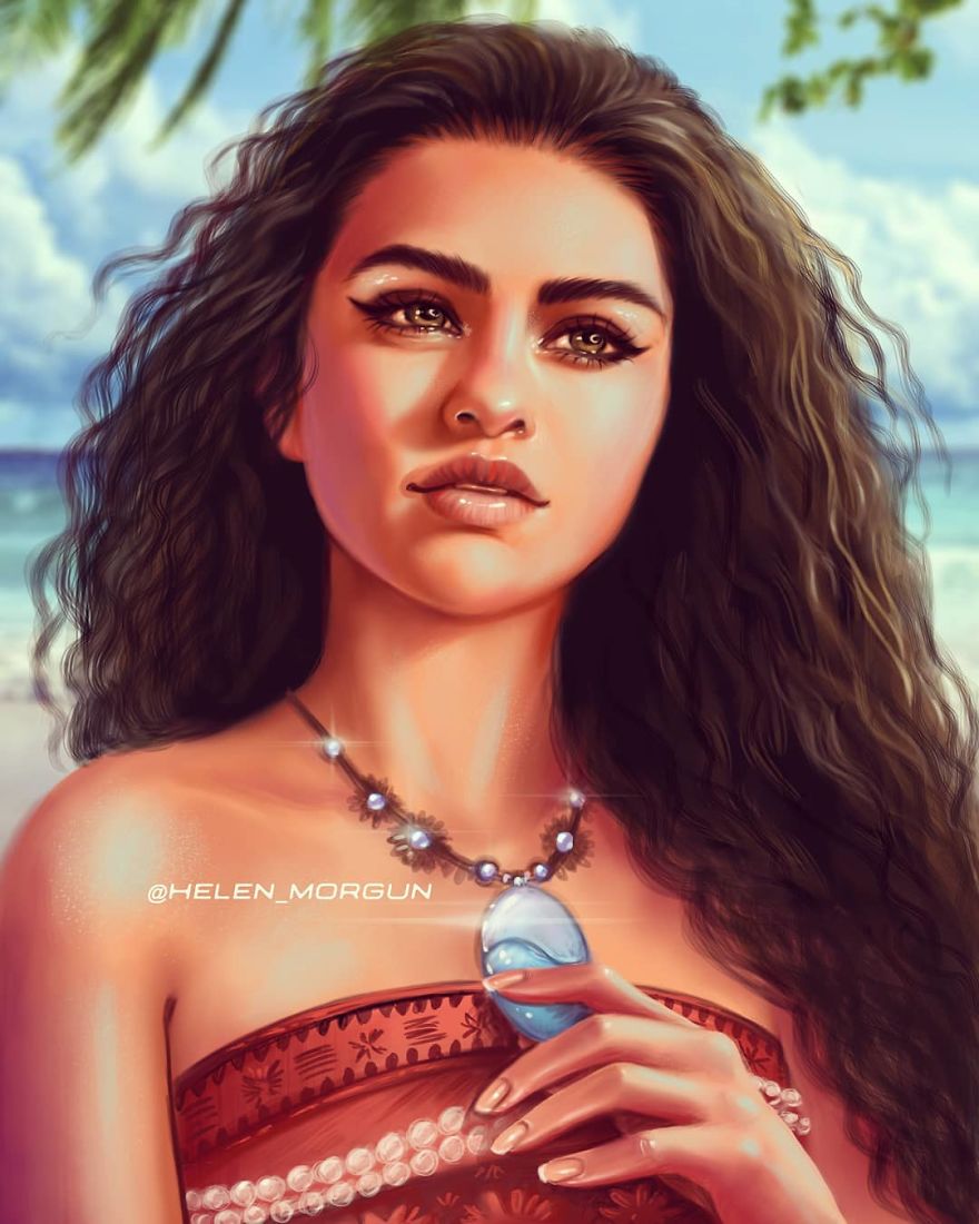 Selena Gomez As Moana