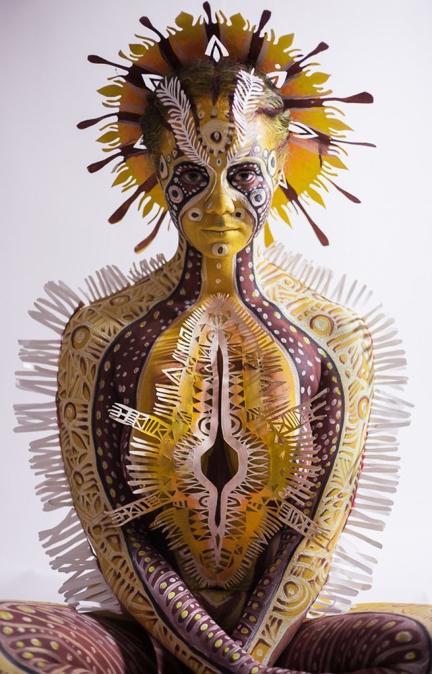 Inspiring Paper Art And Bodypainting By Artist Vilija Vitkute