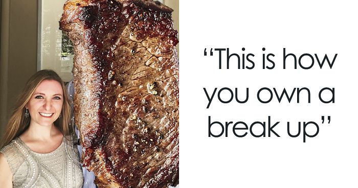 Instead Of Deleting Photos, This Woman Covered Her Misteak-Of-A-Boyfriend With Steak