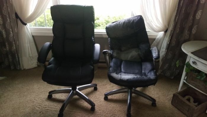 My Friend's Office Chair vs. His New One
