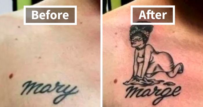 31 People Who Covered Up Tattoos Of Their Exes After Things Went Wrong