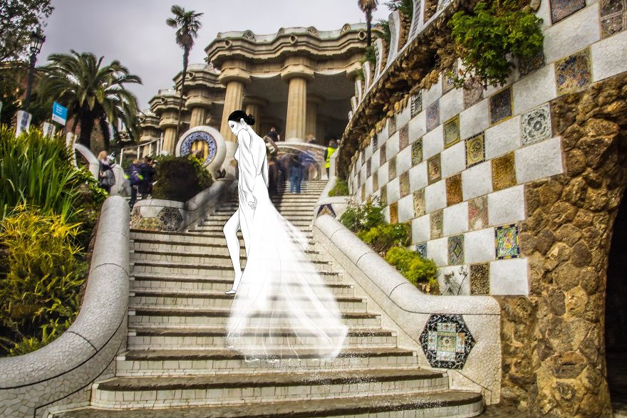 A Unique Collaboration Between A Fashion Illustrator And An Urban Photographer