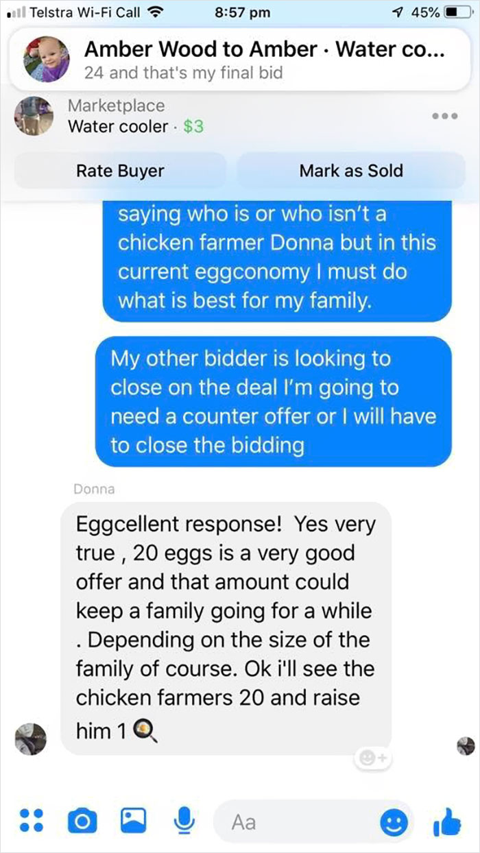 Guy Wants To Sell His Water Cooler In Exchange For Eggs, It Turns Into A Hilarious Bidding War Guy Wants To Sell His Water Cooler In Exchange For Eggs, It Turns Into A Hilarious Bidding War