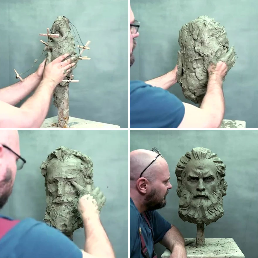 Russian Artist Sculpts Clay Busts Of 4 Characters From Game Of Thrones