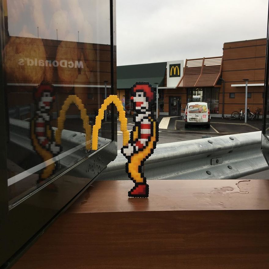 Artist Takes His Pixelated Art The Streets Of The Cities, Leaving Them Much More Fun