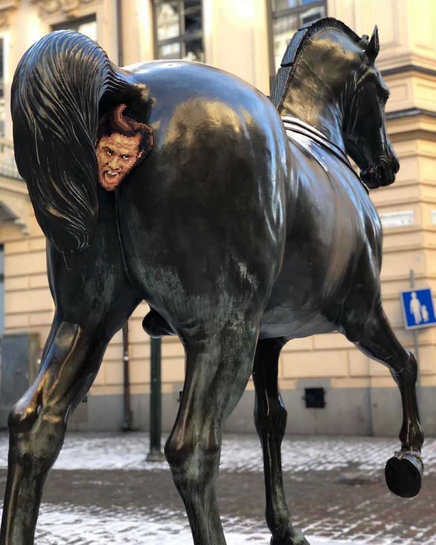 Artist Takes His Pixelated Art The Streets Of The Cities, Leaving Them Much More Fun