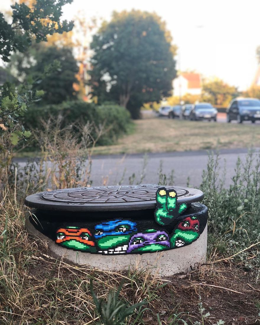 Artist Takes His Pixelated Art The Streets Of The Cities, Leaving Them Much More Fun