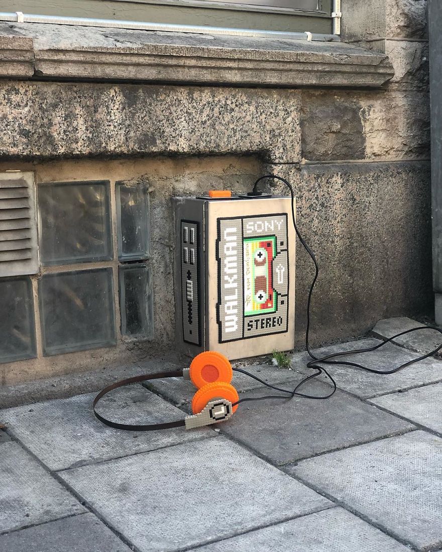 Artist Takes His Pixelated Art The Streets Of The Cities, Leaving Them Much More Fun