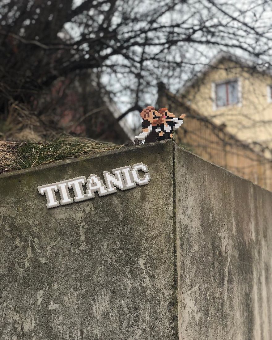 Artist Takes His Pixelated Art The Streets Of The Cities, Leaving Them Much More Fun