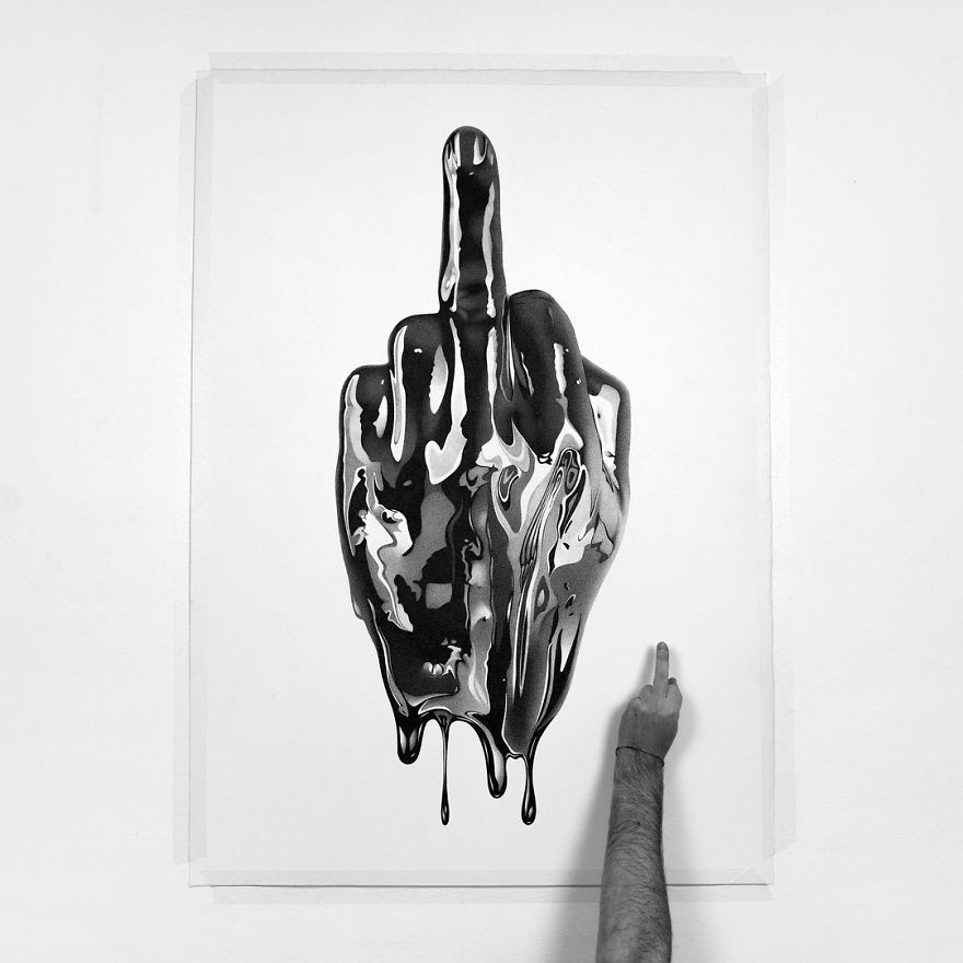 Italian Artist Makes Ultra Realistic Drawings With Pen And The Result Is Impressive