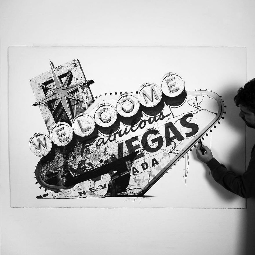 Italian Artist Makes Ultra Realistic Drawings With Pen And The Result Is Impressive