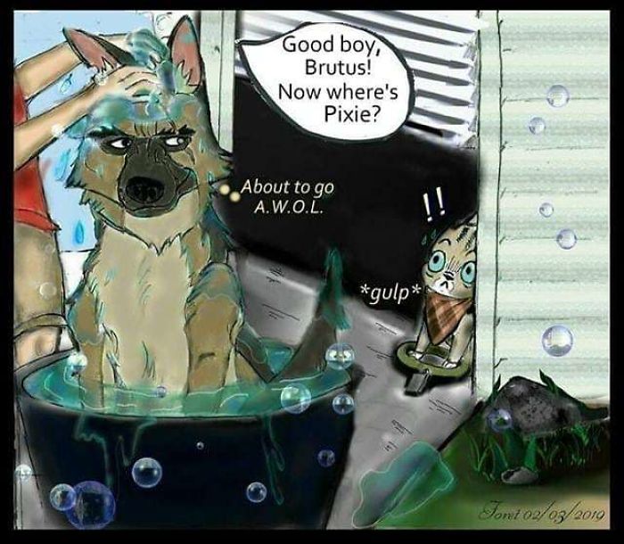 Comics-Adventures-Dogs-Pixie-Brutus-Fan-Art