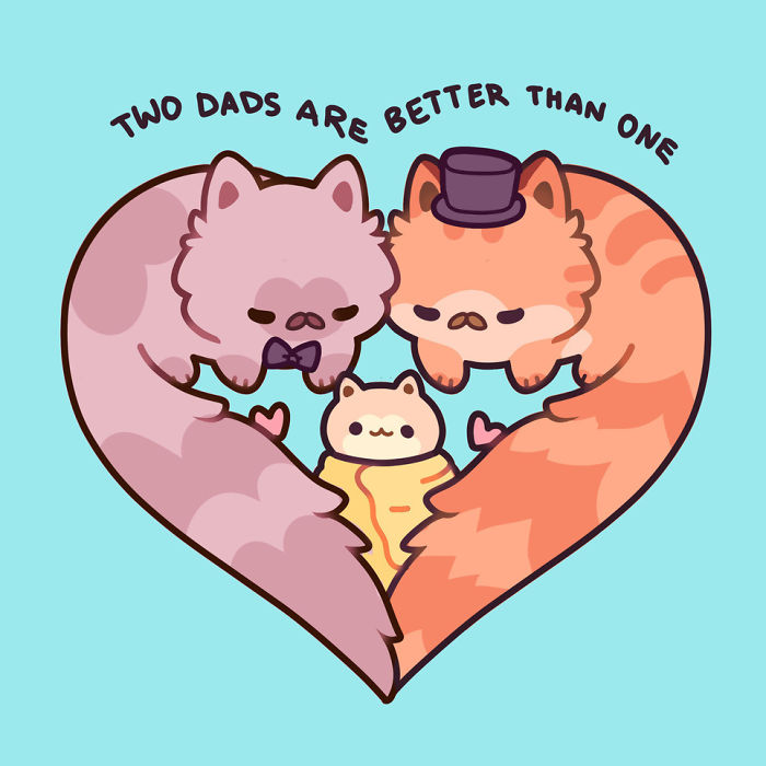 5 Most Common Misconceptions About Bisexuality Explained Through Adorable Kitten Illustrations