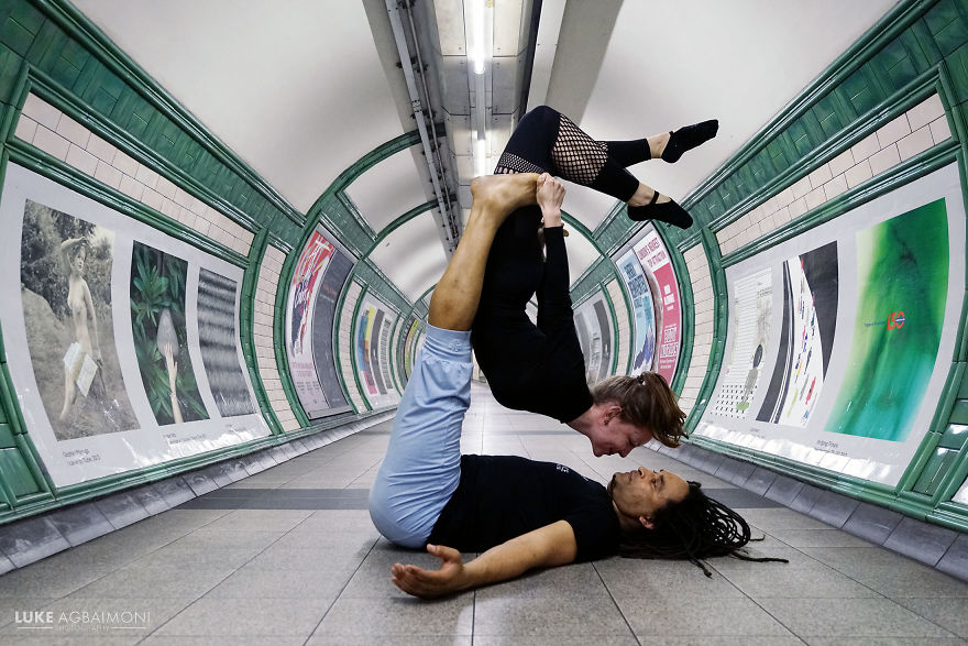 Photographer Explores The Shape & Movement Of London Underground Through Yoga