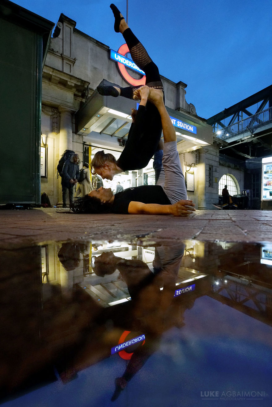 Photographer Explores The Shape & Movement Of London Underground Through Yoga