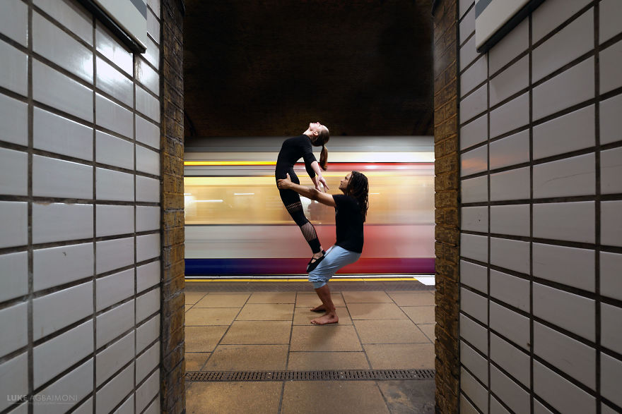 Photographer Explores The Shape & Movement Of London Underground Through Yoga