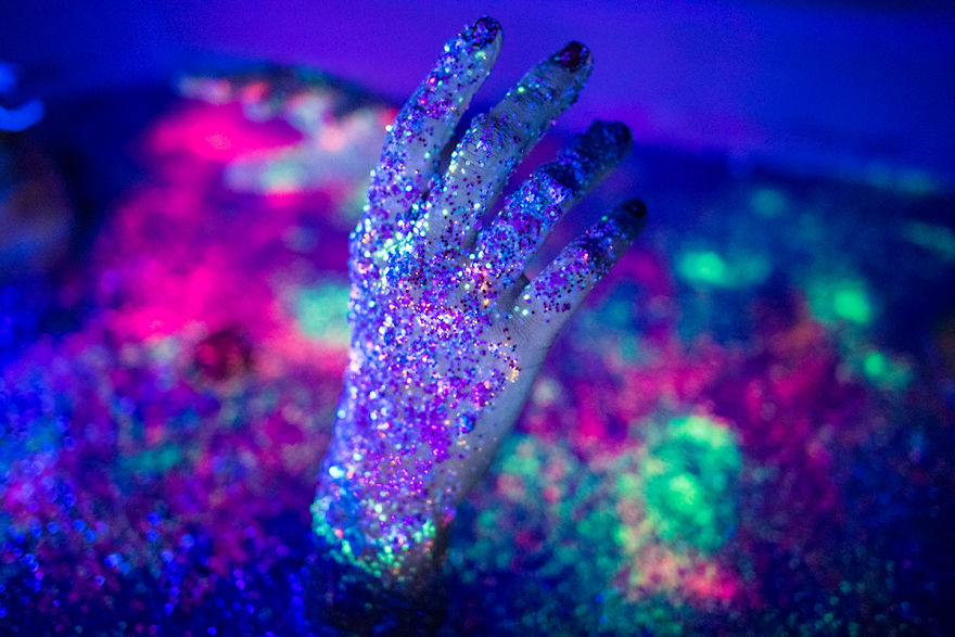 I Create A Neon Wonderland With Glitter