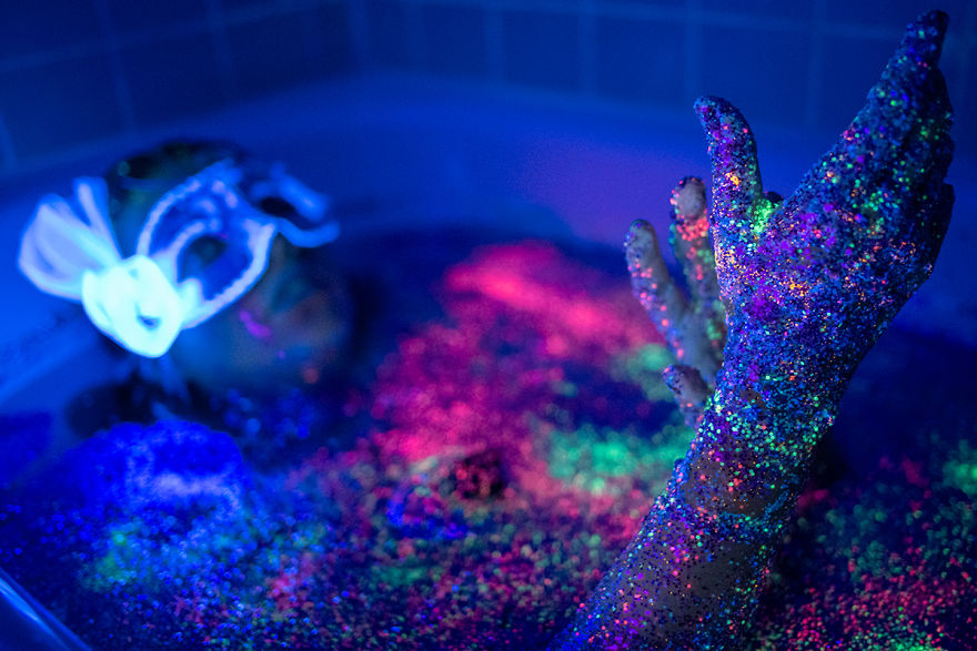 I Create A Neon Wonderland With Glitter