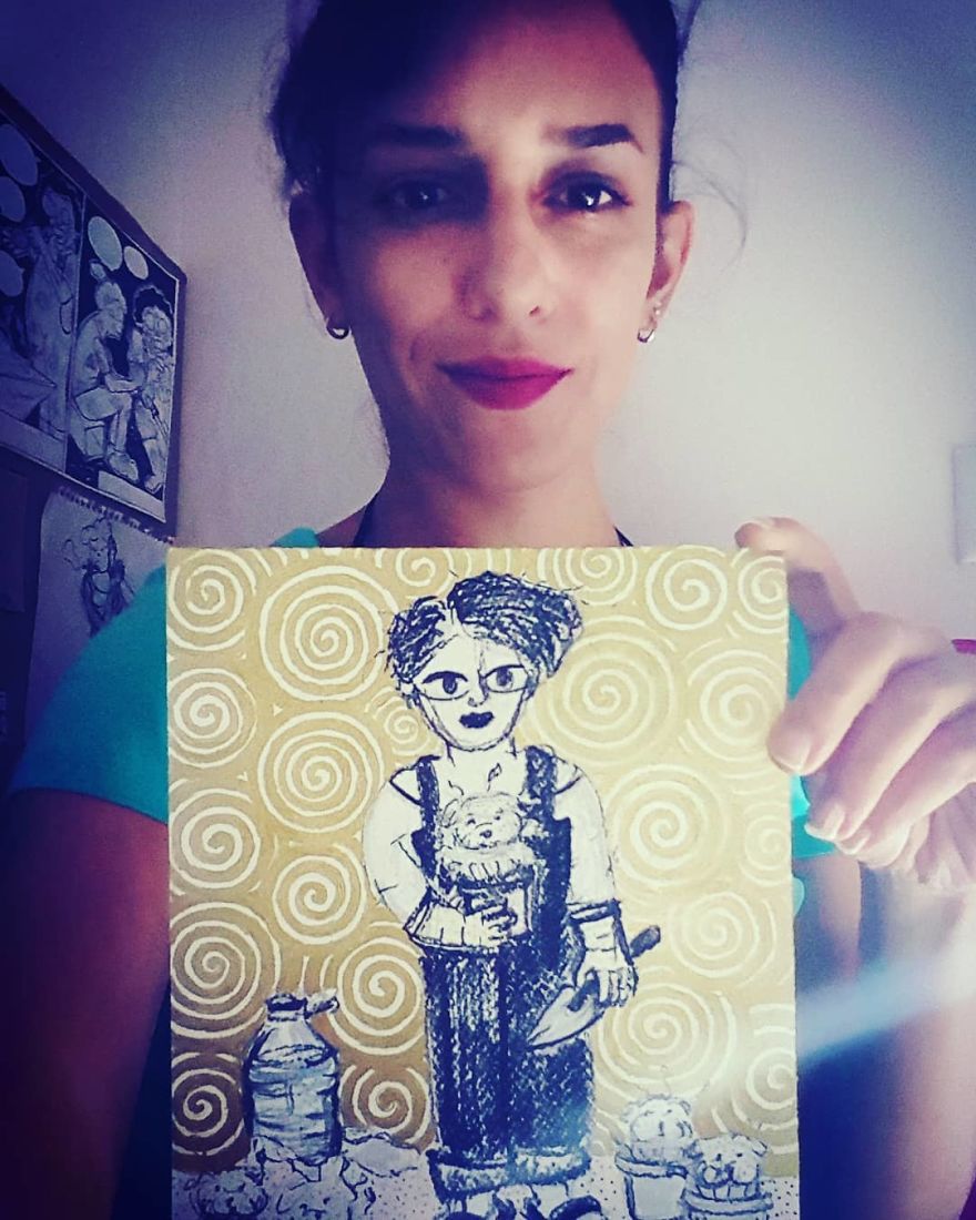 Woman Growing Poodles In Pots (I Saw This Woman In My Dream)