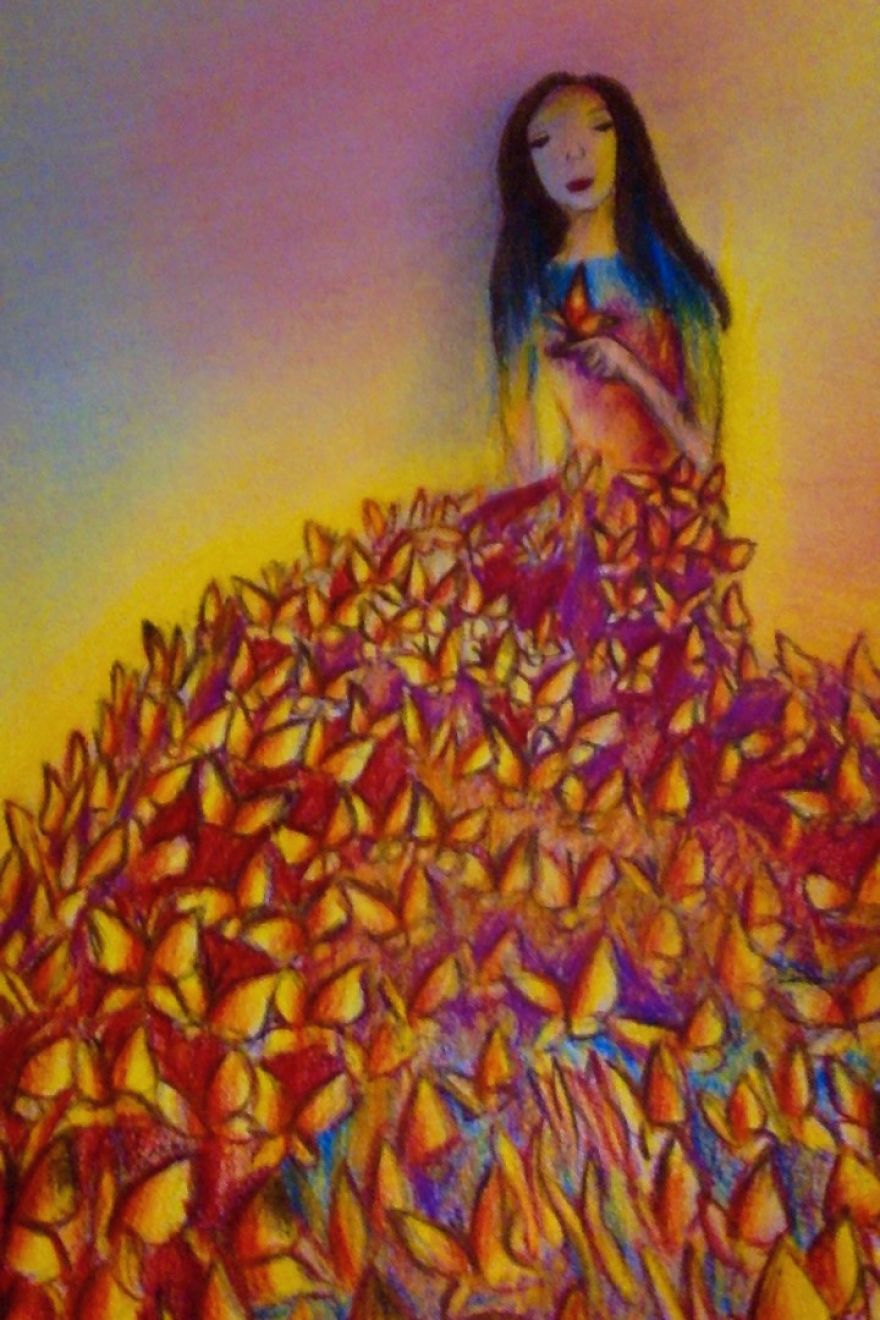 Butterflies On A Dress