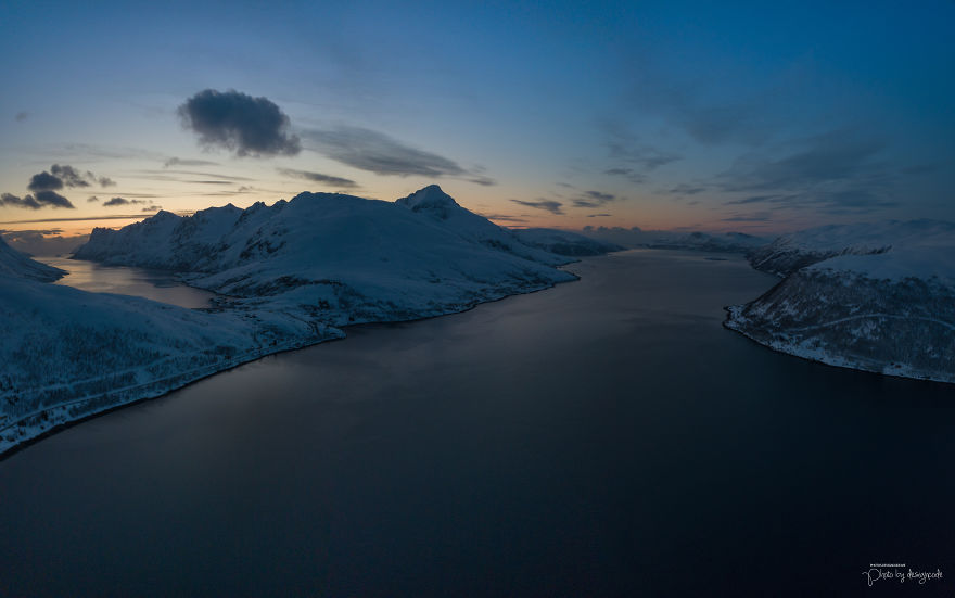 A Sunset At Ersfjordbotn