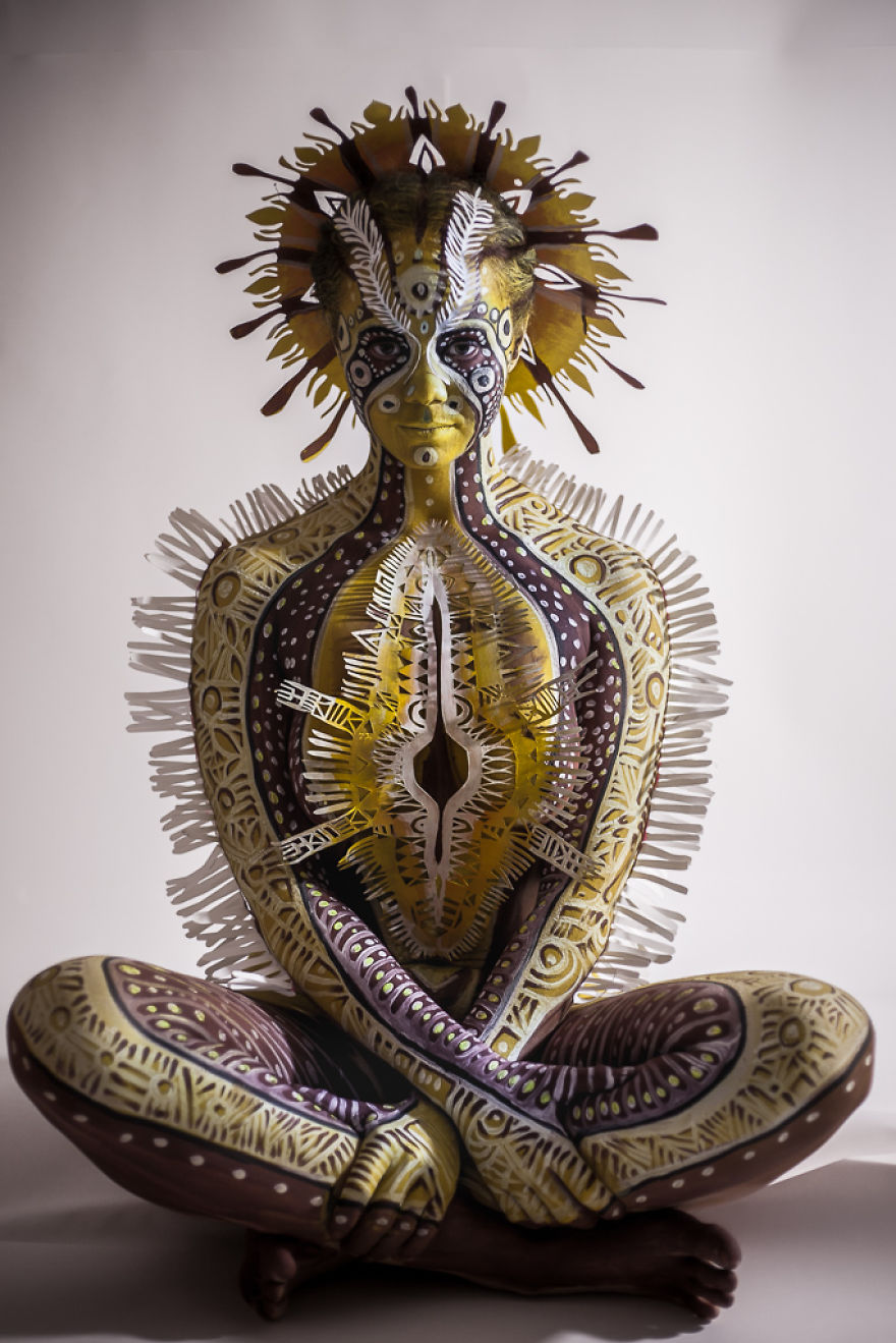 Inspiring Paper Art And Bodypainting By Artist Vilija Vitkute