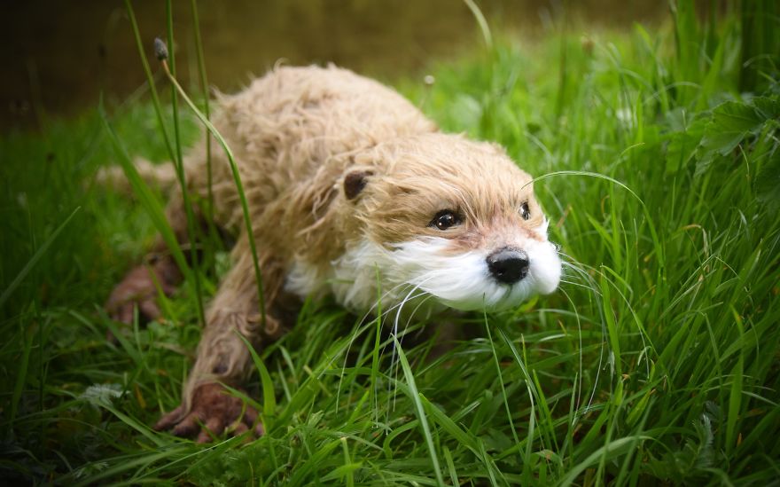 Inspired By Nature, I Upcycle Faux Fur Fabric By Sewing It Into Realistic-Looking Animals