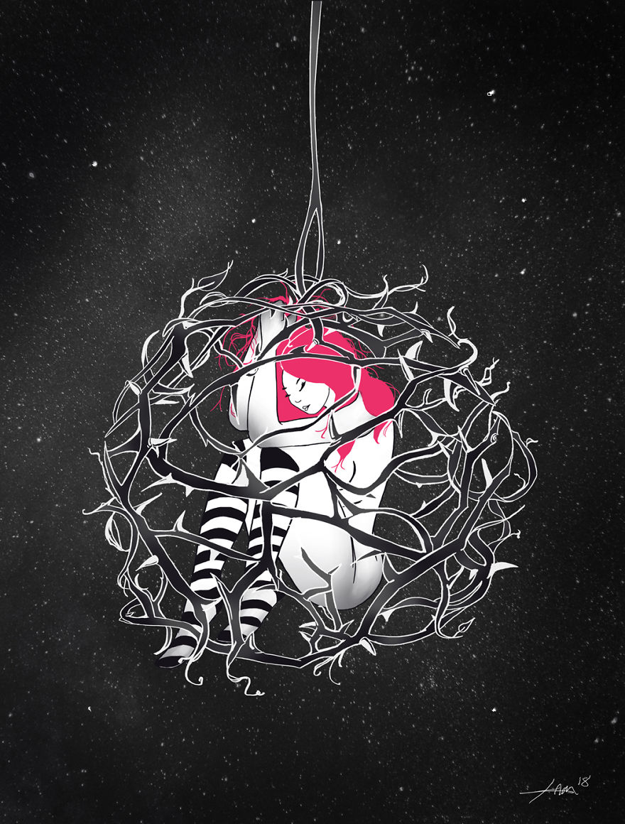 I Illustrate What Life With Chronic Illness Is Like While I Am Still Able To Draw