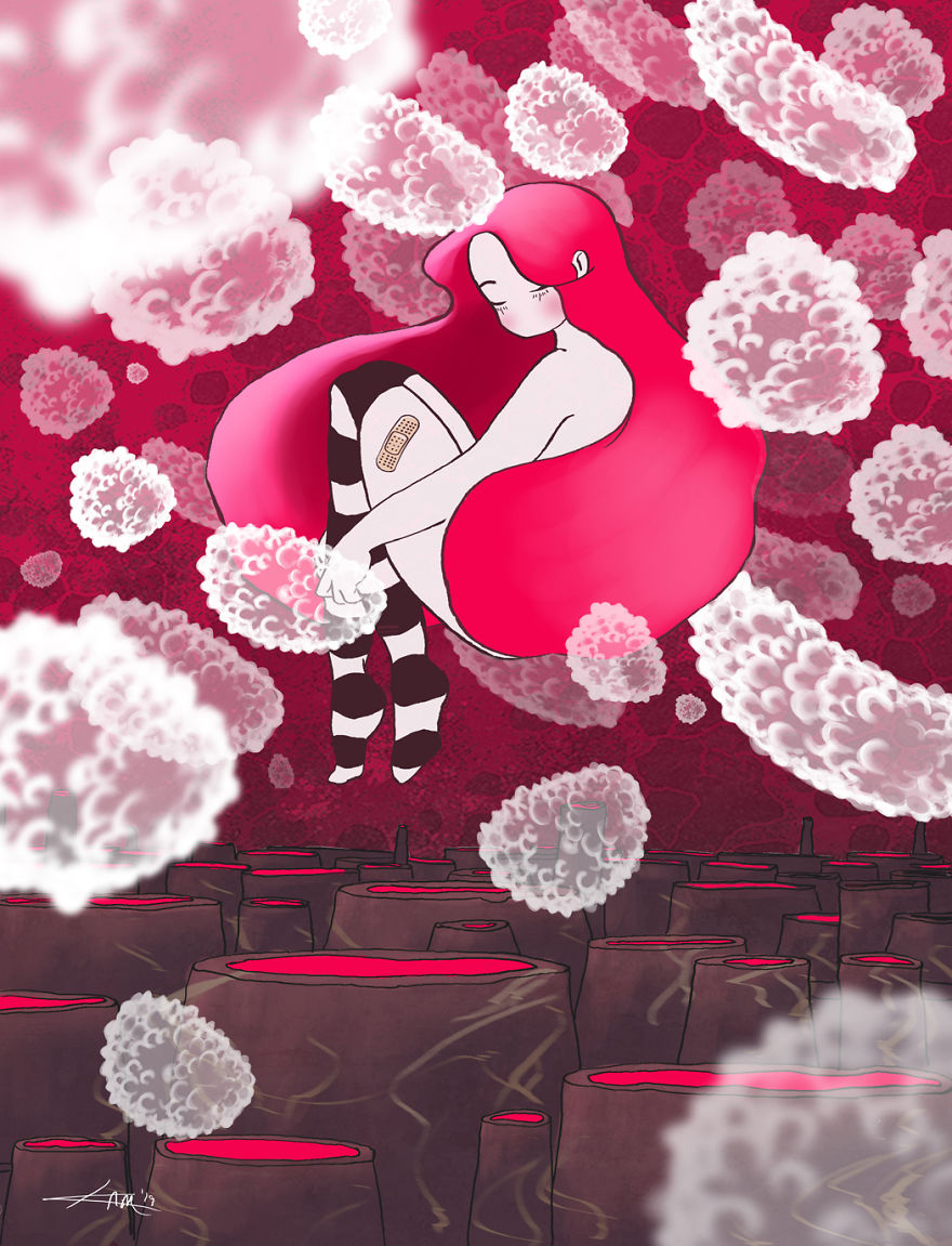 I Illustrate What Life With Chronic Illness Is Like While I Am Still Able To Draw