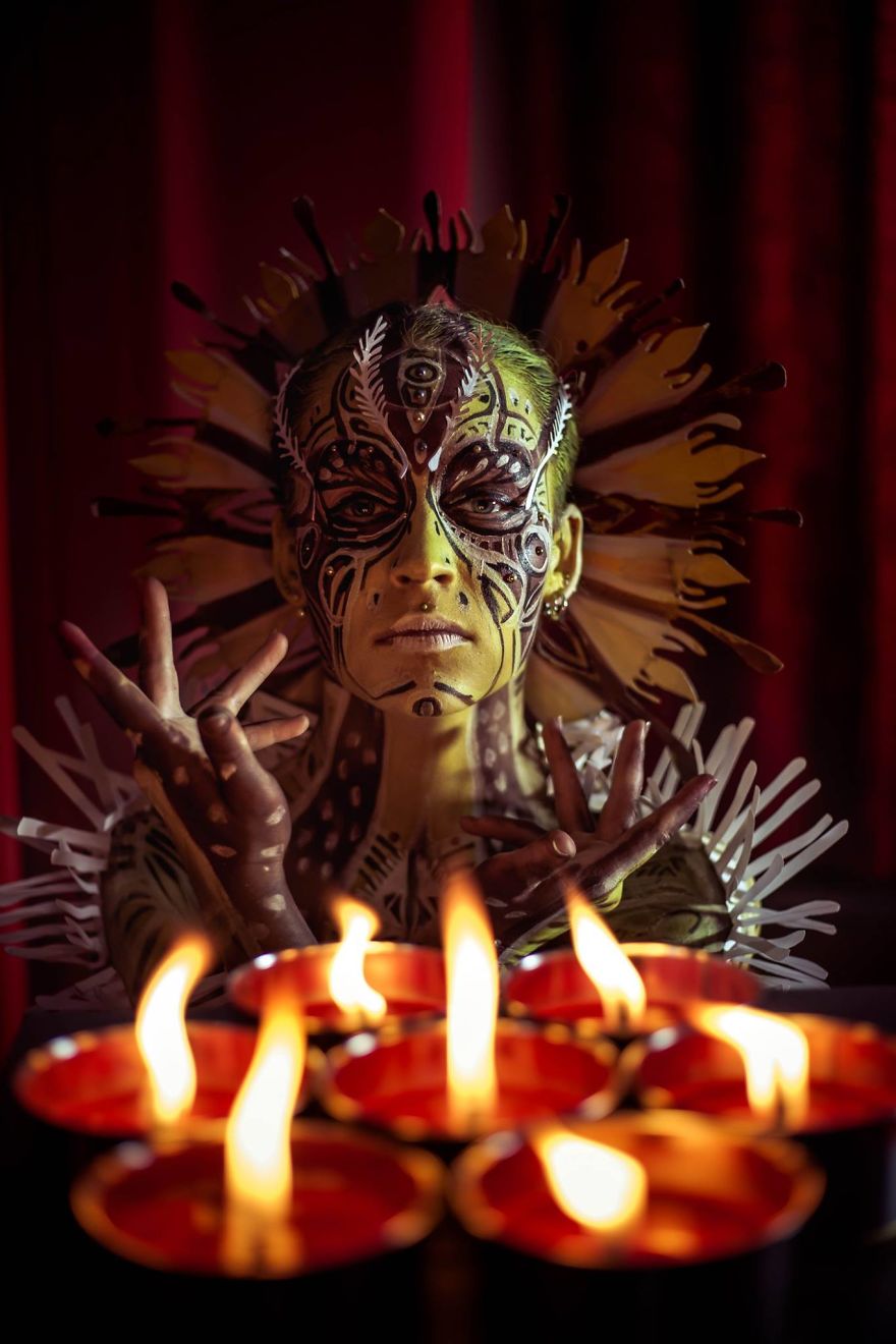 Inspiring Paper Art And Bodypainting By Artist Vilija Vitkute