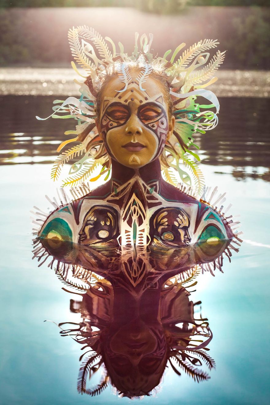 Inspiring Paper Art And Bodypainting By Artist Vilija Vitkute