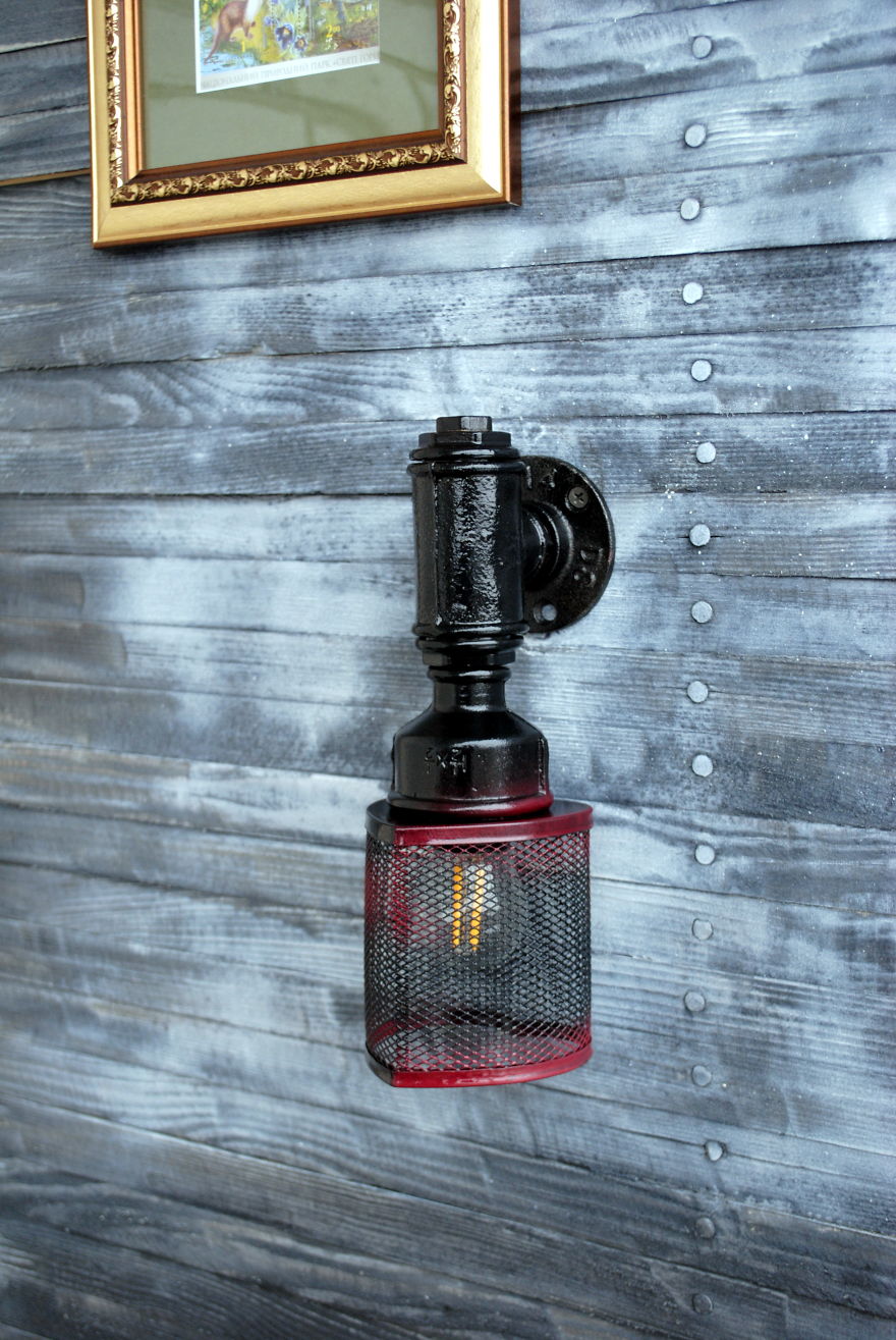 Plug In Wall Sconce Lamp Farmhouse Decor Rustic Decor Sconce Lamp Industrial Lighting Steampunk Sconce Vintage Cast Iron Wall Sconces Vintage Bath Sconce