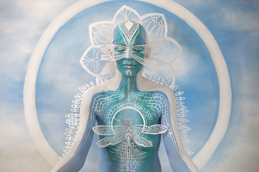 Inspiring Paper Art And Bodypainting By Artist Vilija Vitkute
