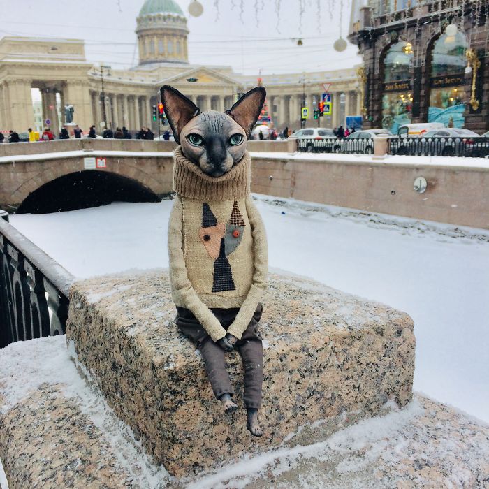 The Puppeteer From Saint Petersburg Creates Realistic Dolls Of Sphynx Cats